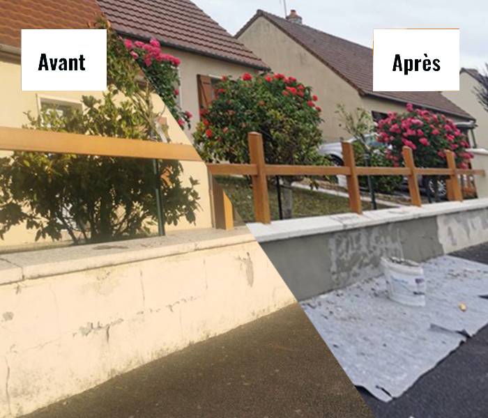 avant après muret