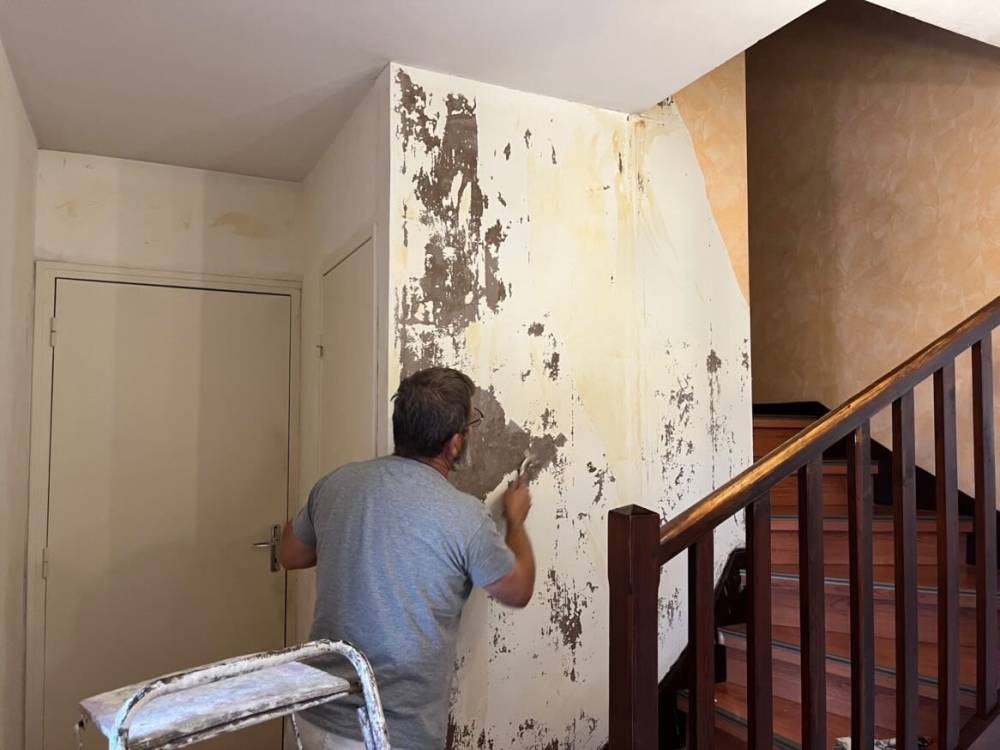 rénovation cage d'escalier